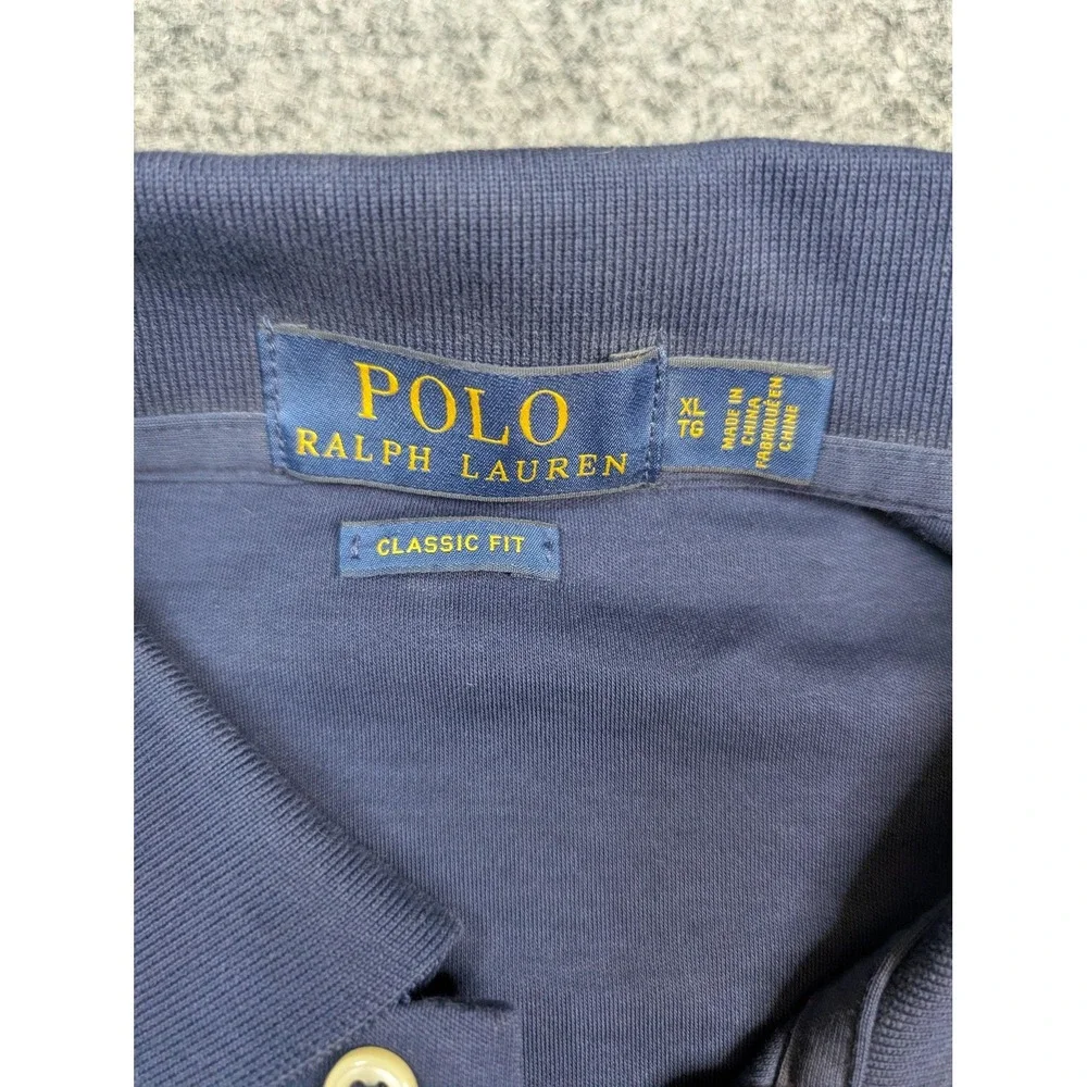 Polo Ralph Lauren Polo Shirt Mens‎ XL Navy Blue Classic Fit Embroidered Pony